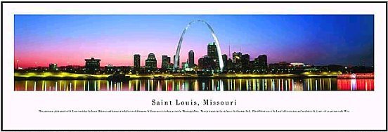 city skyline of St. Louis, Missouri